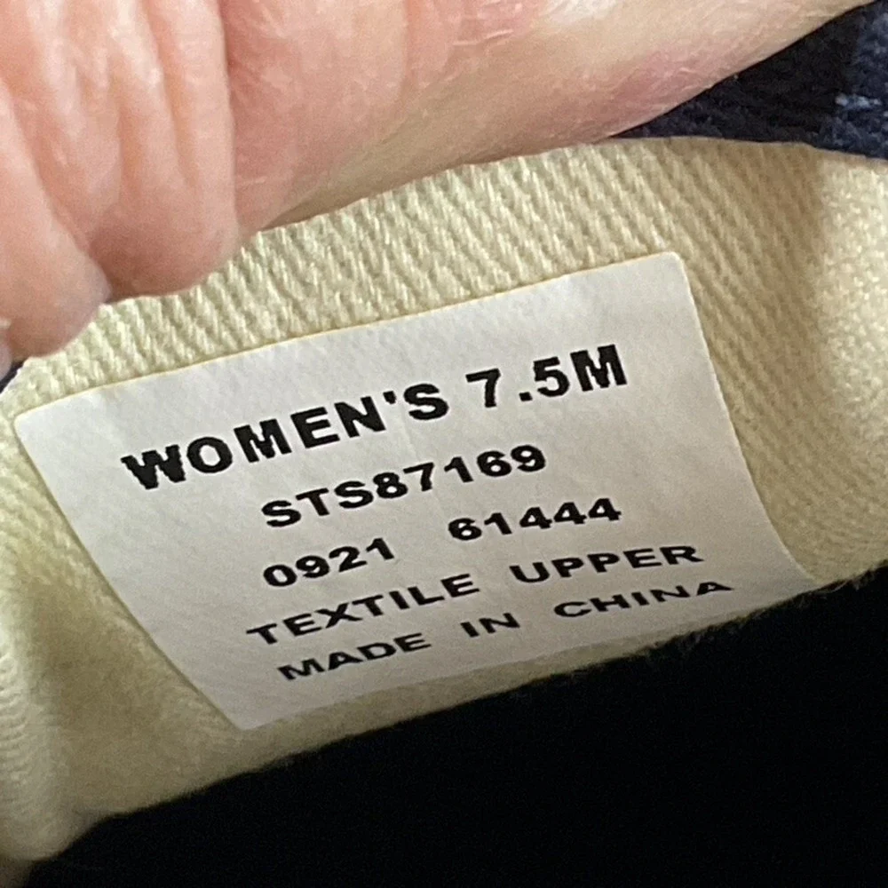 SPERRY‎ STS87169, Women Size 7.5 M Crest Twin Gore Tie Dye Stripe Navy Boating